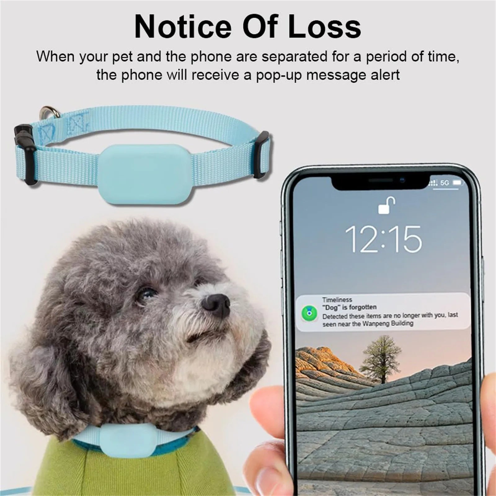 Pet Gps Real-Time Tracking Collar Device Anti-Lost Smart Collar Pet Dog Activity Detection App, Adapted To Ios System